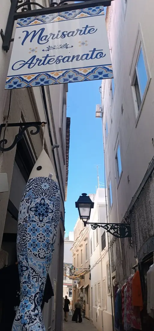A loja Marisarte em Olhão