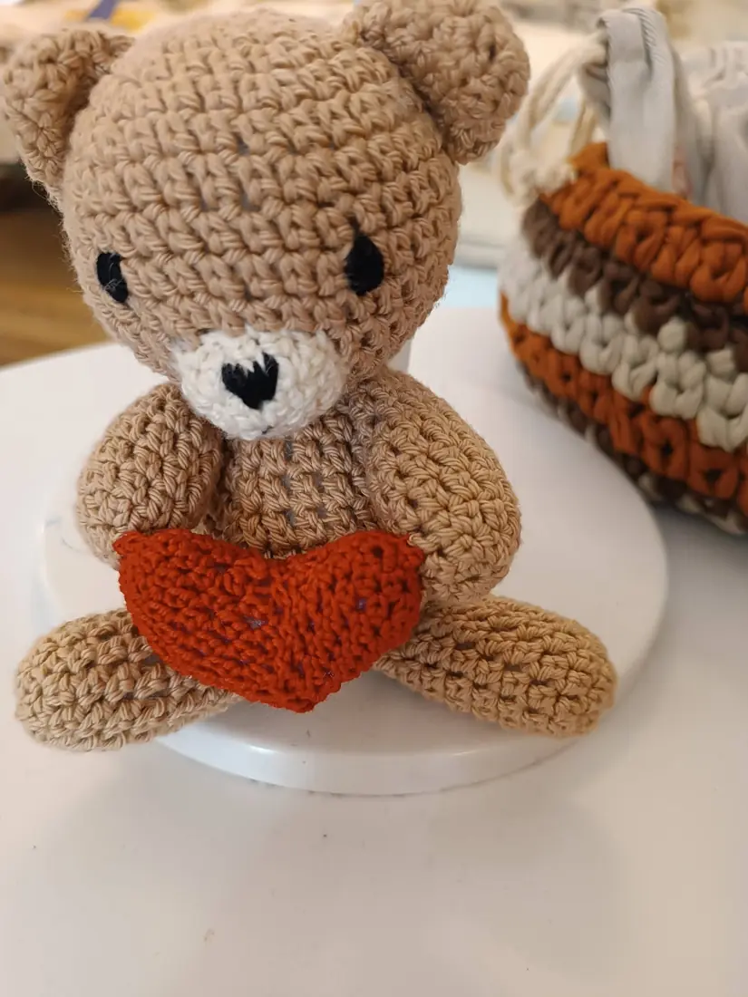 Peça de crochet ou cerâmica